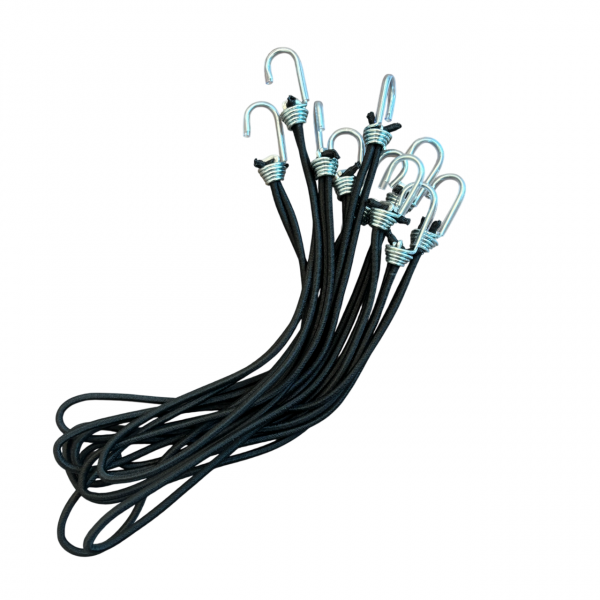 Kit 10 Extensor Elástico Caminhão Corda Lona Fixador 35cm