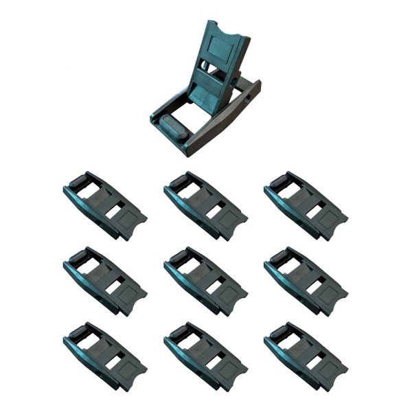 Kit 10 Fivelas Catraca Para Lona Sider com Kit Fixação